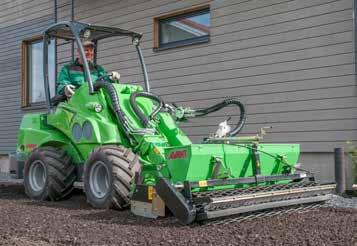 Tuinaanleg en -onderhoud De efficiënte machine voor alle tuinaanlegwerken AVANT is de perfecte keuze voor groenvoorziening.