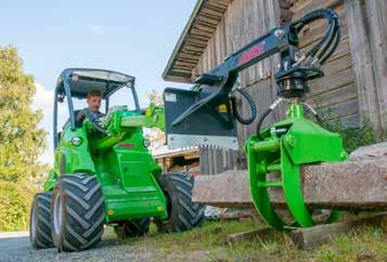 Met het juiste toebehoren kan één AVANT lader gemakkelijk het werk van verschillende machines uitvoeren.