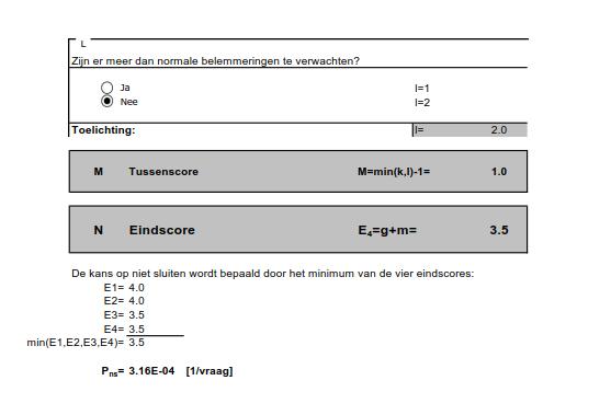 Vraag A1 A2 A3 B D E F H Toelichting De getijdeduikers betreft een permanente keermiddel. De duikers worden minstens twee maal per jaar gecontroleerd en jaarlijks gecontroleerd.