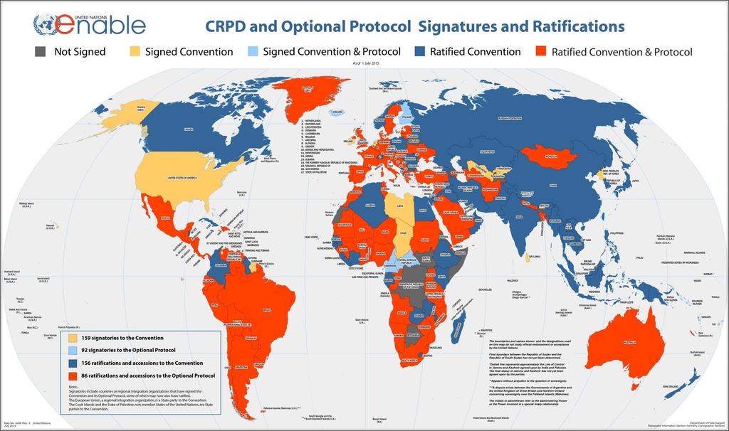 VN-Verdrag inzake Rechten van Personen met een Handicap door Nederland ondertekend in 2007 - ratificatie (=