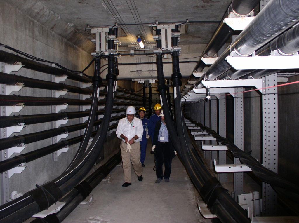 Transmissie en distributie kabel in tunnels In veel