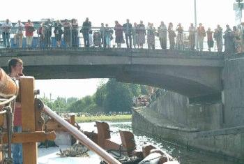 Met een groepje zijn we nog wat blijven hangen en hebben daardoor de rondleiding gemist maar ik beloof dat ik nog terug ga naar Halle met of zonder schip want die stad is zeker het bezoeken waard met