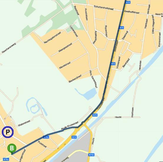 de Rijskweg N78. Rijksweg N78 richtig Lanaken. De Rijksweg gaat over in de Toernebride.