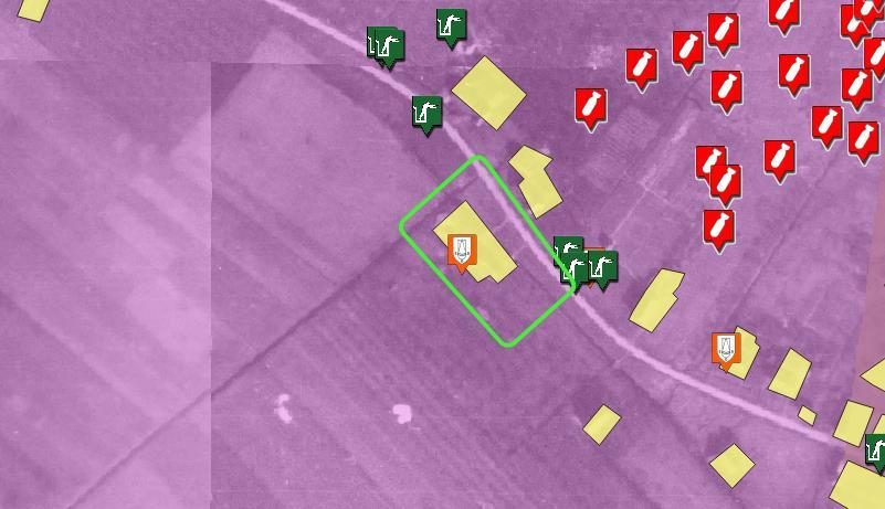 Uit de projectie van het projectgebied op de risicokaart is gebleken dat zich hier tijdens de Tweede Wereldoorlog diverse oorlogshandelingen hebben afgespeeld waarbij mogelijk NGE in de bodem zijn