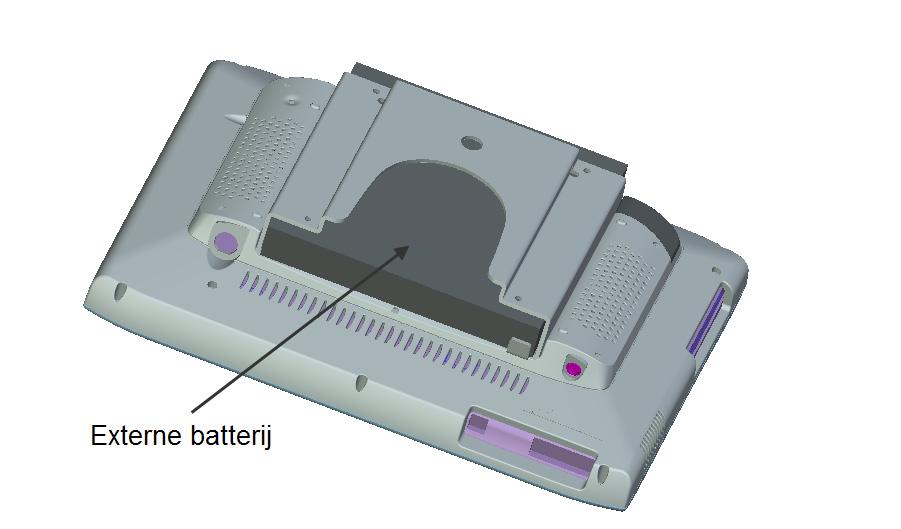 Tellus 3+ 19 Hoofdstuk 5 - Externe batterij Tellus 3+ kan uitgerust worden met een extra externe batterij.