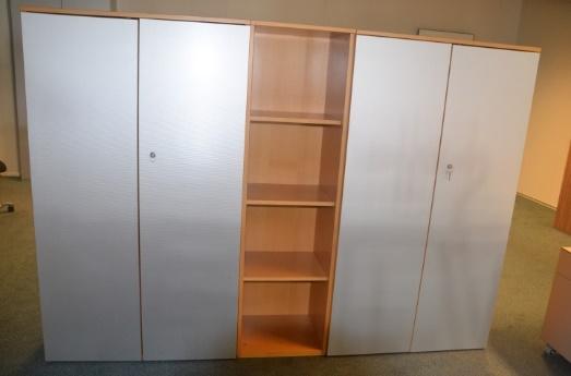 ronde poot chroom Blad Fineer houtprint licht 12 Kast Renz 1 195 Afmeting 225x160x42 cm (bxhxd) VV 4