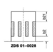 RSD Geluiddemper - Type RSD Geluiddemper ontworpen voor inbouw in onze dakopstanden KDO en VDO, Uit gegalvaniseerde plaat, met geintegreerde baffels, Maximale luchtsnelheid = 5 m/s (in de sectie a x