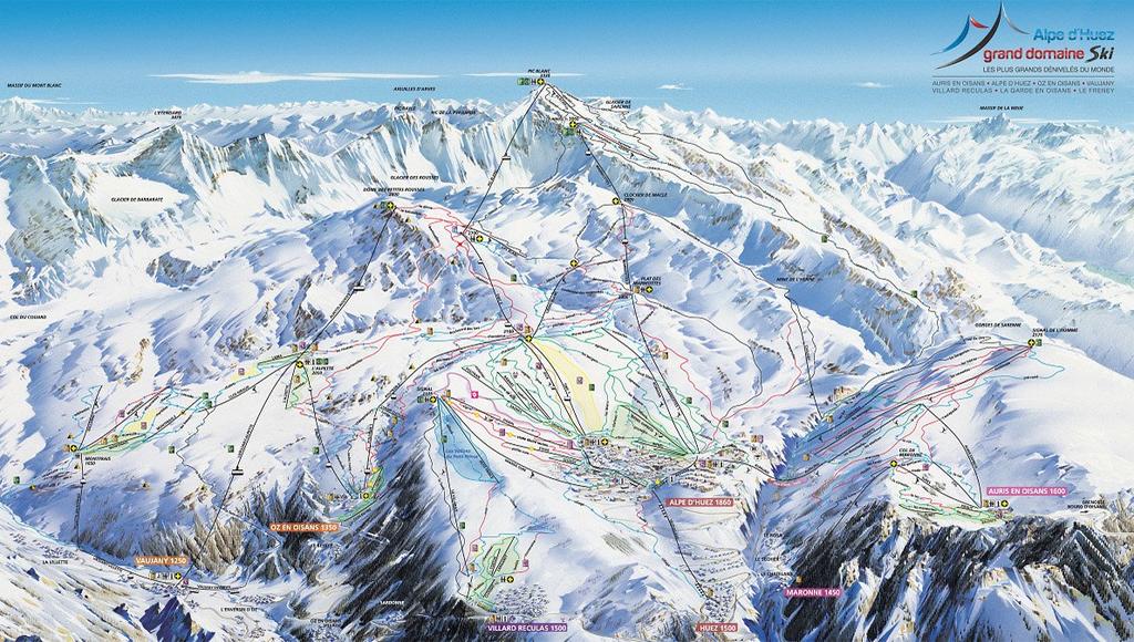 Skigebied: SKIGEBIED: SKIGEBIED ALPE D'HUEZ Van 1860m naar 3330m 237
