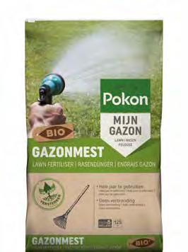Zo introduceerden we in 2017 al Pokon Bio Tuinmest. Deze meststof met een NPK-verhouding van 6-5-9 is de biologische tegenhanger van Pokon Gazon- en Tuinmest (NPK 12-10-18).