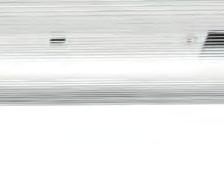 Reflector van wit gemoffeld plaatstaal. Inclusief geïntegreerde led, standaard in 4000K, en een PMMA diffuser. Kap Helder, geprofileerd, slagvast polycarbonaat.