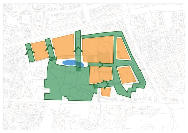 Analyse - groen > Bestaande situatie > Uitkomst bijeenkomst > Varianten bijeenkomst 2 > Voorkeursvariant A B C Ritzema Bosweg Ritzema Bosweg Ritzema Bosweg Diedenweg Diedenweg Diedenweg Arboretumlaan