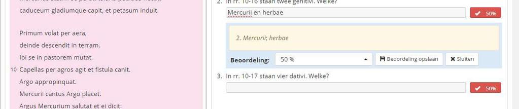 Je kunt dus nu eenvoudig de tekst, grammatica-uitleg of afbeelding links houden en rechts de