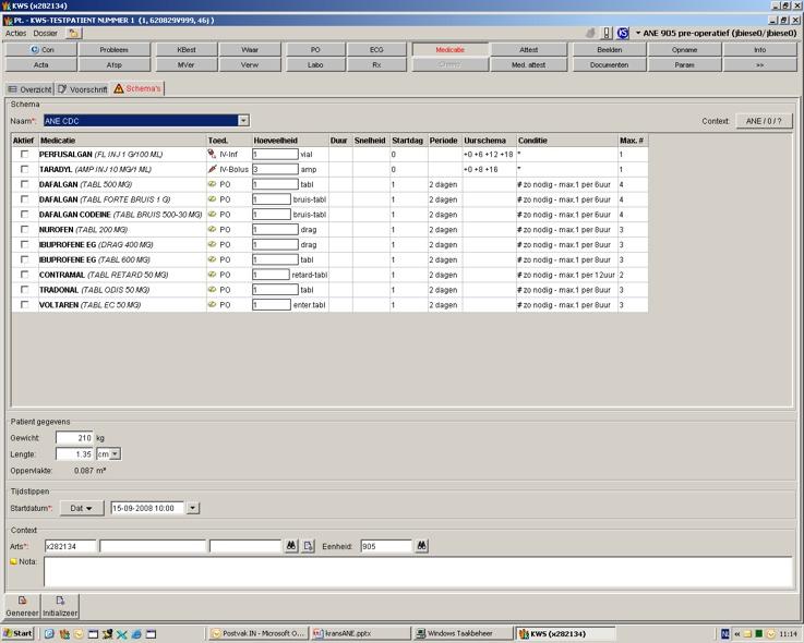 EMV in OK2 CDC-schema: One night stay