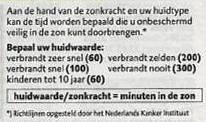 Waarden in een woordformule kunnen invullen en de resterende waarde kunnen uitrekenen 108 Bereken met de onderstaande formule het aantal minuten dat iemand onbeschermd in de zon kan doorbrengen met