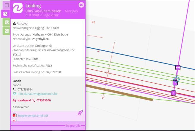 Demo Planaanvrager Detail van een planaanvraag op kaart Klik voor