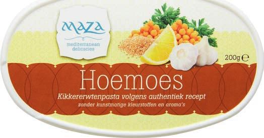 Alle Maza hoemoes, spreads of falafel