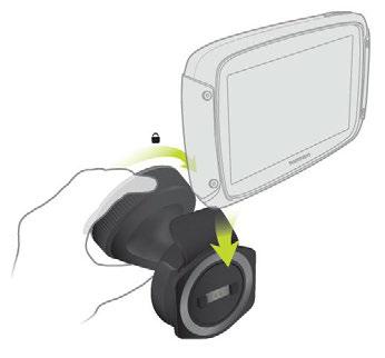 Lees de instructies voor het positioneren van je navigatiesysteem voordat je je Rider bevestigt. Als de verpakking een autohouder bevat, installeer je je Rider als volgt: 1.