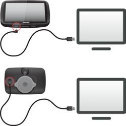 Opmerking: verbind de USB-kabel rechtstreeks met de computer en niet met een USB-hub of een USB-poort