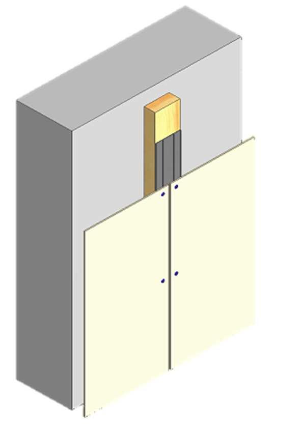 De meest toegepaste systemen zijn: Enkelvoudige verticale draagstructuur - stijlen rechtstreeks bevestigd op het binnenspouwblad Deze uitvoering is alleen aan te bevelen als het vlak waarop de