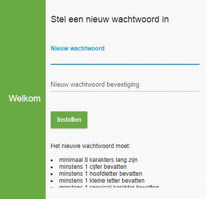 1 Eerste keer inloggen Voordat je voor het eerst kan inloggen, krijg je van Herenbos per email een activatie email met het verzoek om een wachtwoord aan te maken.