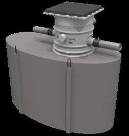 Deze bestaat uit een filterschacht van PE, een filterschotel en een Trident filterplaat van roestvast staal voorzien van driehoekige lamellen die haaks op de waterstroom staan.