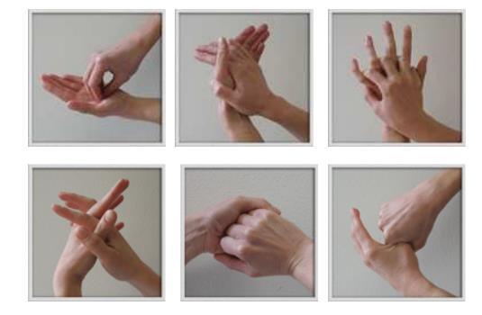 1.3 Techniek handdesinfectie Neem bij het desinfecteren van de handen met desinfectans de volgende instructie in acht: Neem uit de dispenser een hoeveelheid handalcohol passend in het kuiltje van de