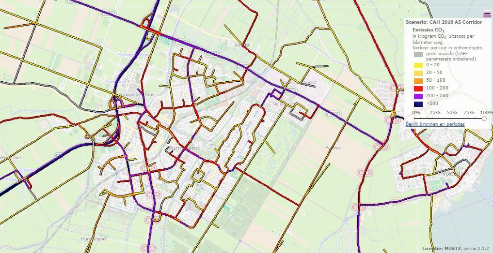 6.16 Emissies CO2, NOx en PM10 Doel: analyseren van een deel van de negatieve externe effecten van verkeer op de leefomgeving.