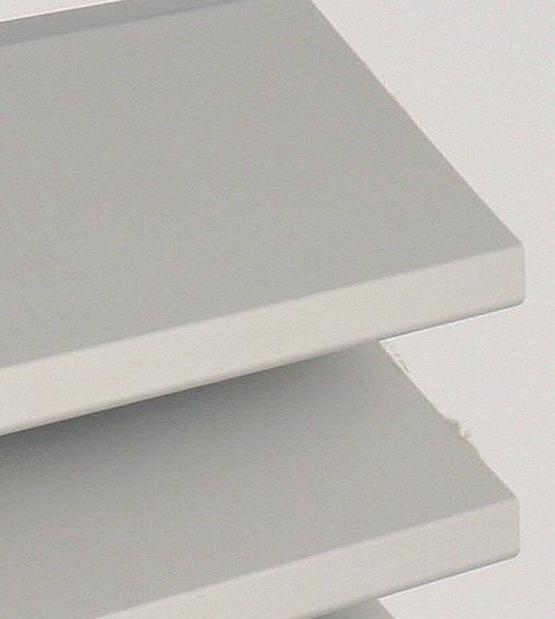 Lamellensysteem ST-060-AC Geëxtrudeerd aluminium profiel met een steek van 60 mm.