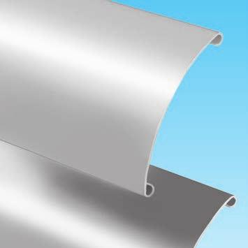 Lamellensysteem ST-096 Geëxtrudeerd aluminium zonweringsprofiel met een variabele steek van minimaal
