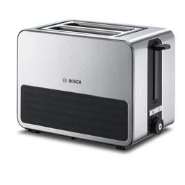 Een toaster en waterkoker met een uniek design die gezien mogen worden Naam van het product Waterkoker TWK 7S05 Toaster TAT 7S25 Kleur Grijs / Zwart / Inox / Silicone Grijs / Zwart / Inox / Silicone