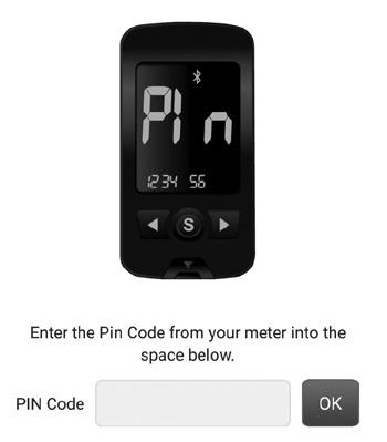 2 Druk op de of knop. Op het scherm verschijnt beurteling 'OFF', 'On', en 'PAIr'. Druk op de S-knop als PAIr op het scherm knippert om uw meter aan uw smartphone te koppelen.