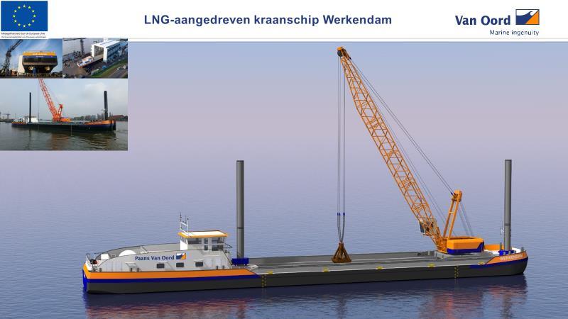 31 INNOVATIEF MATERIEEL LNG-aangedreven kraanschip Werkendam