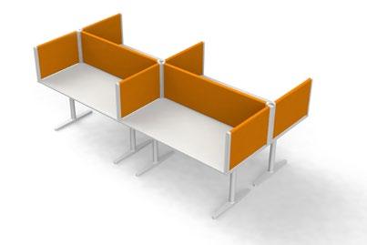 opstellingen OPSTELLINGEN OP BASIS VAN OPZETWAND Geschikt voor vaste tafels Tafel B L Koppelpaal Wand Open opstelling A2 A2 Voorbeeldopstelling met A1 A2 A3.