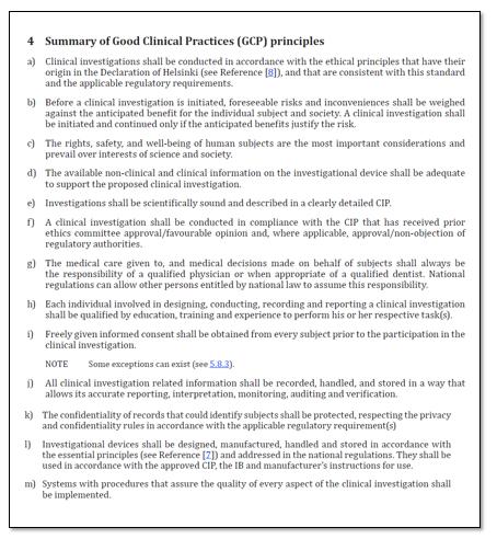 Summary of GCP principles Added on request of several Asian countries Principles were originally spread throughout the ISO