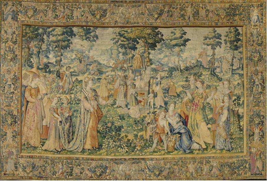 4. Diana is gek op jagen In twee zalen van de afdeling oude kunst hangt een aantal gigantisch grote tapijten uit het Rijksmuseum van Amsterdam. Hoeveel tel je er?