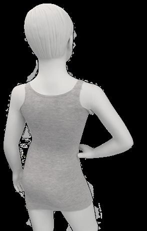 Verzorgingen voor kinderen en volwassenen Korsethemd, model met V-hals, schouderbanden en dubbele okselbeschermers V-hals Zeer elastisch Kleur: wit / grijs Dubbelzijdige