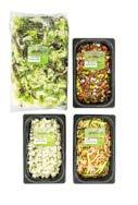 1,2,3,4 Saladepakketten Salades, de manier om je te onderscheiden en vers en gezond toe te voegen aan je assortiment.