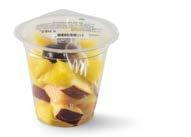 Fruitsalade catering 833474 - emmer 3 liter 66,67% fruit (rode appel, ananas,cantaloue meloen, gele meloen, sinaasappel, blauwe druiven).