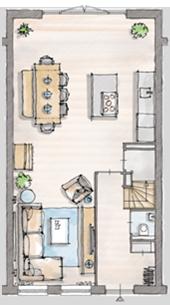 keuken (tekening V-441c) - luxe en extra grote eilandkeuken in gewenste Woonsfeer - luxe eilandkeuken altijd uitgevoerd in prijsklasse Platina (ongeacht keuze bij Woonsfeer) uw keuze: 8.739 8.619 7.