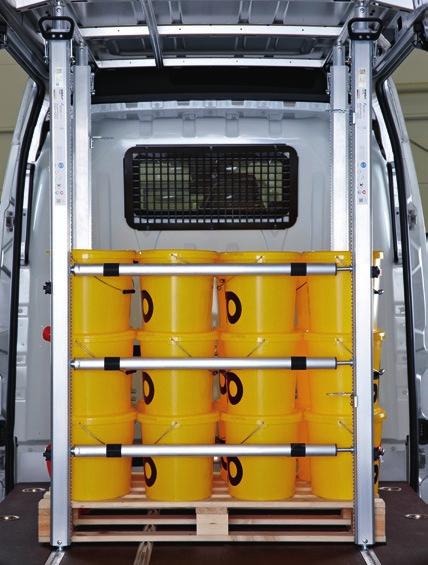 TRS-Systeem Voor het vastzetten van rolcontainers, gitterboxen en pallets 1 TRANSPORTER Dagelijks vervoert u goederen.