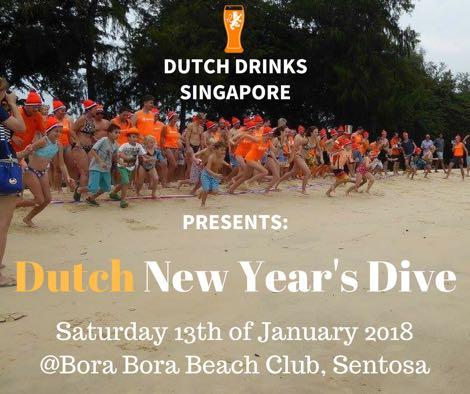 Saturday 13th of January there will be the Dutch New Year's Dive 2018 at Bora Bora Beach Club,