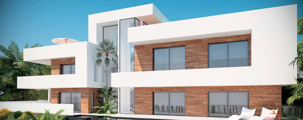 02 I NIEUWBOUW ALTEA Deze nieuwbouw villa is ontworpen volgens een uniek design waarbij het zicht en de lichtinval de inspiratie waren voor een logische en