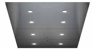 roestvaststaal Verlichting: LED-spotverlichting, rond Type: RL12, geïntegreerd plafond Afwerking: Gelakt staal, Cloud White