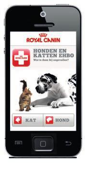 EHBO app Royal Canin weet dat gezondheid verder