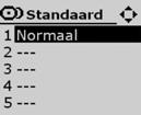 13 Weken programmeren (vervolg) In de week met de naam Standaard worden, in dit voorbeeld, de volgende dagen toegevoegd: normaal en