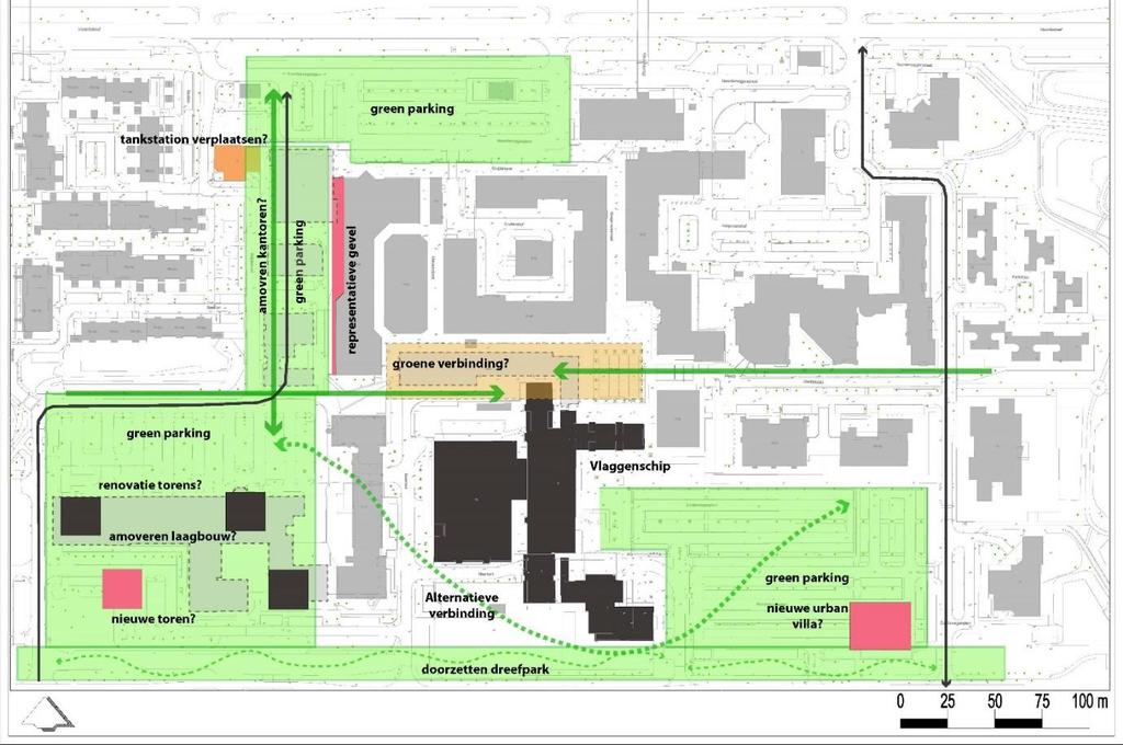 De ankerpunten Aantal ankerpunten benoemd (09 maart 2017) Smedinghuis her ontwikkelen als vlaggenschip van het gebied. Verbinding Stadspark - Maerlant. Via Lelycentre of buitenom?