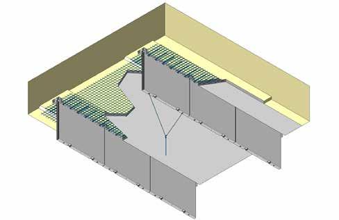 SLEUFSILOMUREN 1 Ingegoten schroefbuis voor bevestiging houten klos standaard aanwezig 2 Tand/groef verbinding 3 Netwapening voor betonvloer aanbevolen 4 A - Betonsokkel vooraf te storten of B -