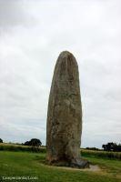 Langs de weg naar Saint Malo is wel een en ander te zien. Menhir de Champ Dolent Menhir de Champ Dolent.