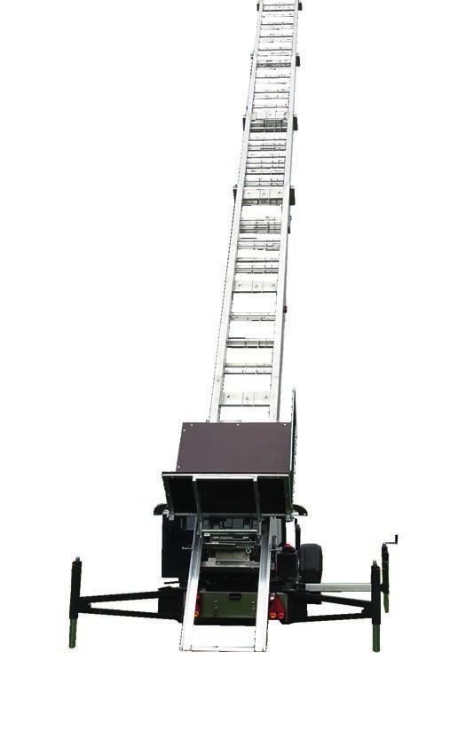 Klaas Toplight TL21 ladderlift 15.700 De ladderlift TL21 is ontworpen als alternatief voor de opbouwlift.