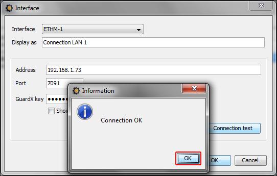 SATEL INT-TSI 19 11. Een scherm zal worden weergegeven met informatie over de verbindingsstatus.